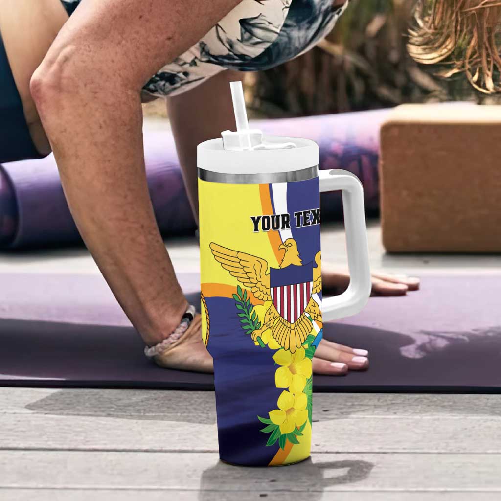 Personalized United States Virgin Islands Tumbler With Handle United in Pride and Hope
