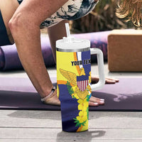 Personalized United States Virgin Islands Tumbler With Handle United in Pride and Hope