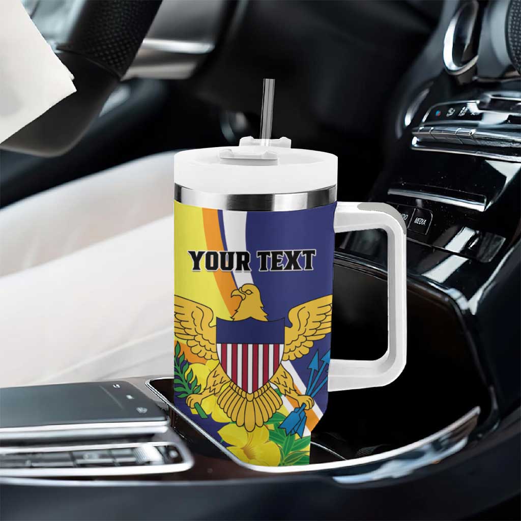 Personalized United States Virgin Islands Tumbler With Handle United in Pride and Hope