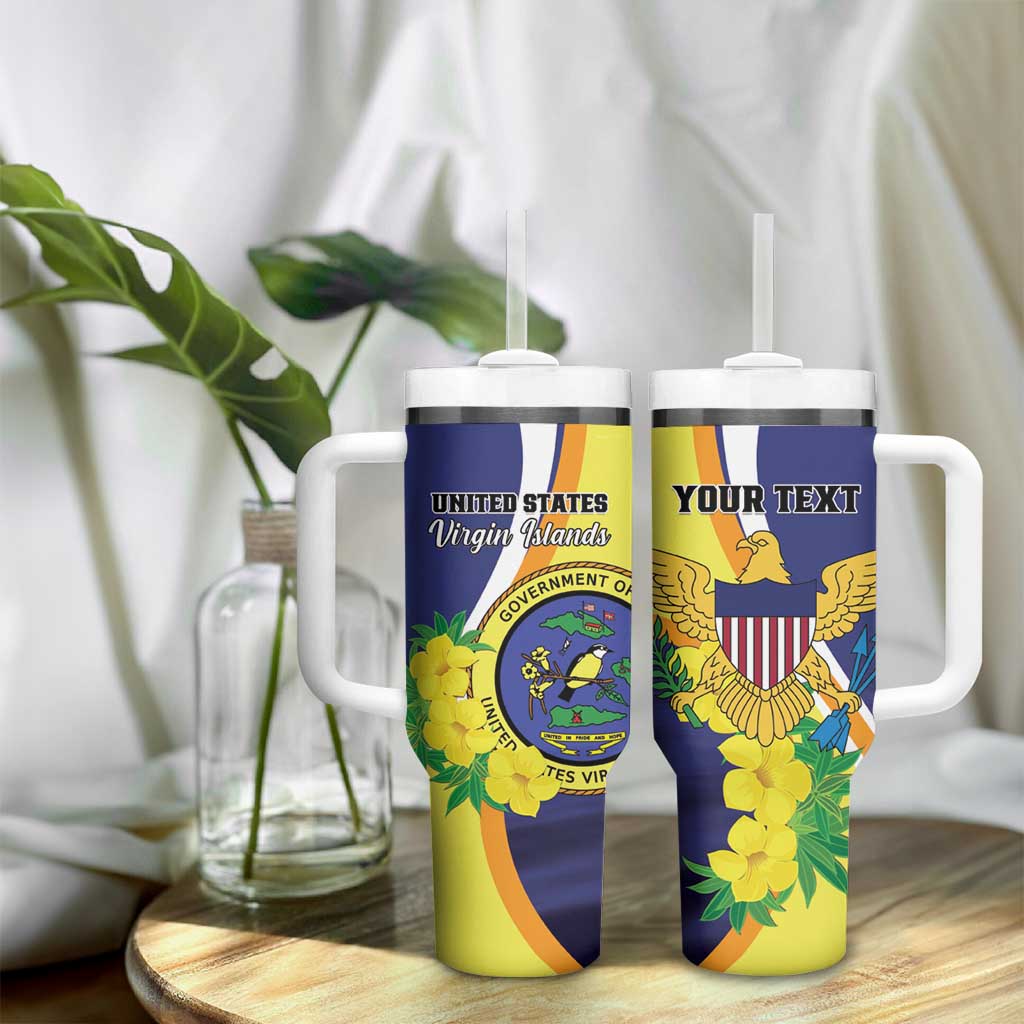 Personalized United States Virgin Islands Tumbler With Handle United in Pride and Hope