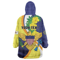 Personalized United States Virgin Islands Wearable Blanket Hoodie United in Pride and Hope - Wonder Print Shop