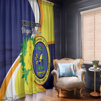 United States Virgin Islands Window Curtain United in Pride and Hope - Wonder Print Shop