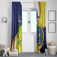 United States Virgin Islands Window Curtain United in Pride and Hope - Wonder Print Shop
