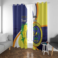 United States Virgin Islands Window Curtain United in Pride and Hope - Wonder Print Shop