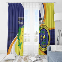 United States Virgin Islands Window Curtain United in Pride and Hope - Wonder Print Shop
