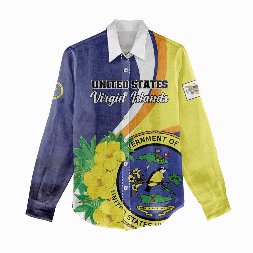 Personalized United States Virgin Islands Women Casual Shirt United in Pride and Hope - Wonder Print Shop