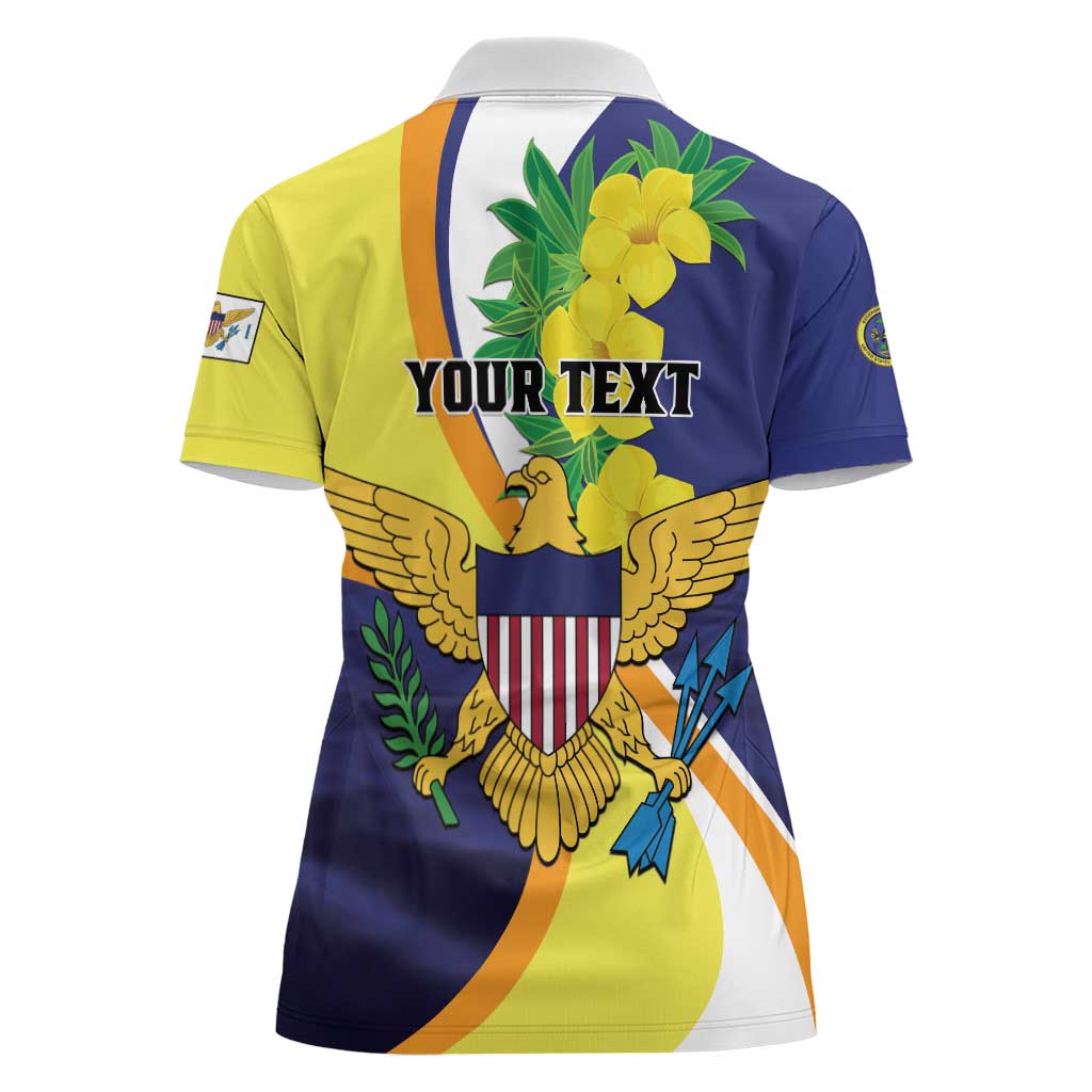 Personalized United States Virgin Islands Women Polo Shirt United in Pride and Hope - Wonder Print Shop