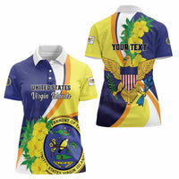 Personalized United States Virgin Islands Women Polo Shirt United in Pride and Hope - Wonder Print Shop