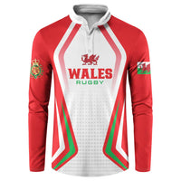 Custom Welsh Rugby Button Sweatshirt Wales Red Dragon Champions