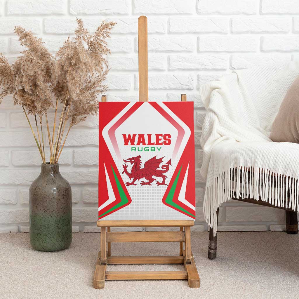 Welsh Rugby Canvas Wall Art Wales Red Dragon Champions