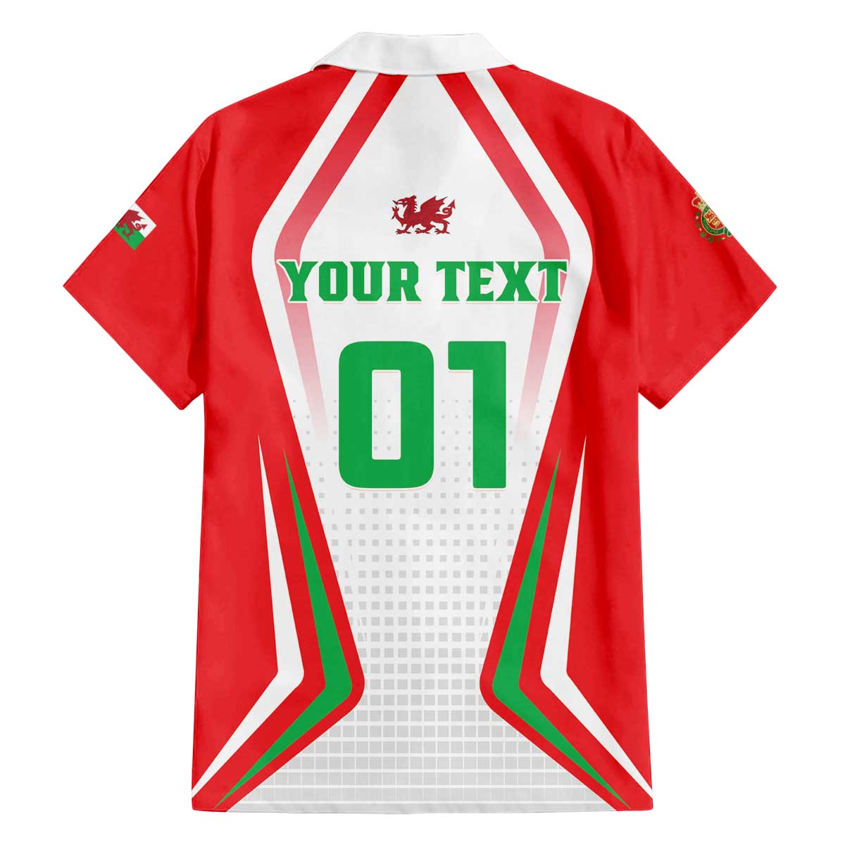 Custom Welsh Rugby Family Matching Off The Shoulder Long Sleeve Dress and Hawaiian Shirt Wales Red Dragon Champions