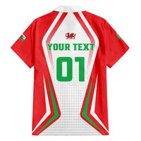 Custom Welsh Rugby Family Matching Off Shoulder Maxi Dress and Hawaiian Shirt Wales Red Dragon Champions