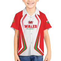 Custom Welsh Rugby Family Matching Off Shoulder Short Dress and Hawaiian Shirt Wales Red Dragon Champions