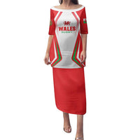 Custom Welsh Rugby Family Matching Puletasi and Hawaiian Shirt Wales Red Dragon Champions