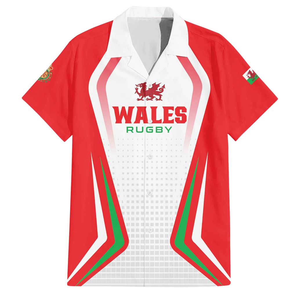 Custom Welsh Rugby Family Matching Short Sleeve Bodycon Dress and Hawaiian Shirt Wales Red Dragon Champions