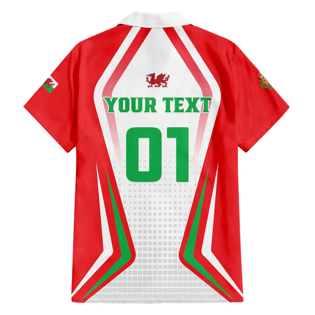 Custom Welsh Rugby Family Matching Short Sleeve Bodycon Dress and Hawaiian Shirt Wales Red Dragon Champions