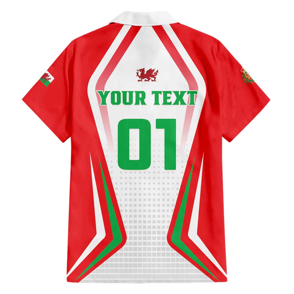Custom Welsh Rugby Hawaiian Shirt Wales Red Dragon Champions