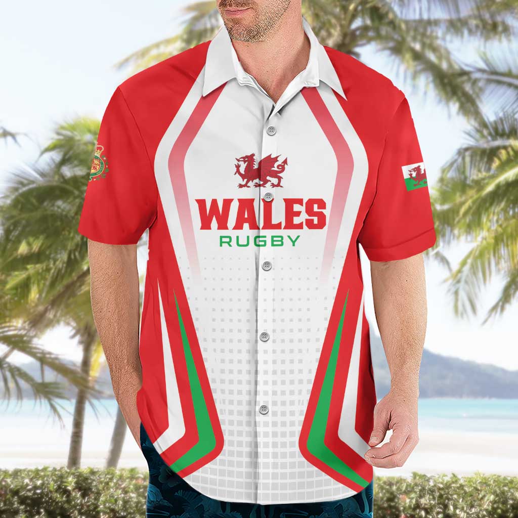 Custom Welsh Rugby Hawaiian Shirt Wales Red Dragon Champions