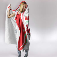 Welsh Rugby Hooded Blanket Wales Red Dragon Champions