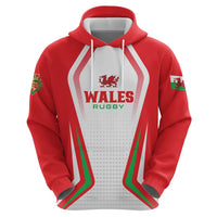 Custom Welsh Rugby Hoodie Wales Red Dragon Champions