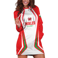Custom Welsh Rugby Hoodie Dress Wales Red Dragon Champions