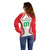 Custom Welsh Rugby Off Shoulder Sweater Wales Red Dragon Champions