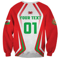 Custom Welsh Rugby Sweatshirt Wales Red Dragon Champions