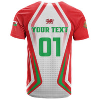 Custom Welsh Rugby T Shirt Wales Red Dragon Champions