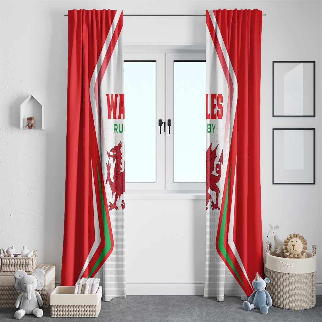 Welsh Rugby Window Curtain Wales Red Dragon Champions - Wonder Print Shop