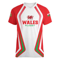 Custom Welsh Rugby Women V-Neck T-Shirt Wales Red Dragon Champions - Wonder Print Shop