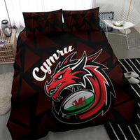 Wales Rugby Bedding Set Cymru Y Ddraig Goch
