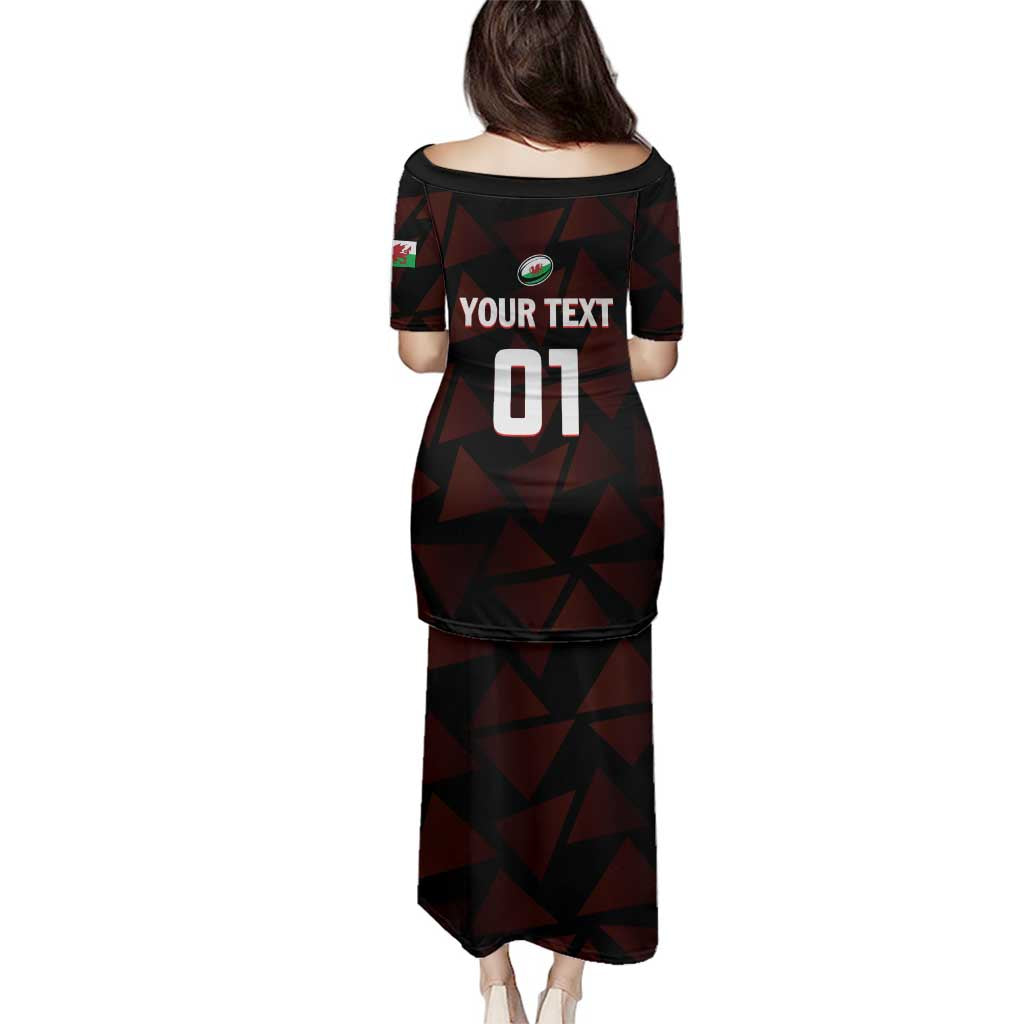 Custom Wales Rugby Family Matching Puletasi and Hawaiian Shirt Cymru Y Ddraig Goch