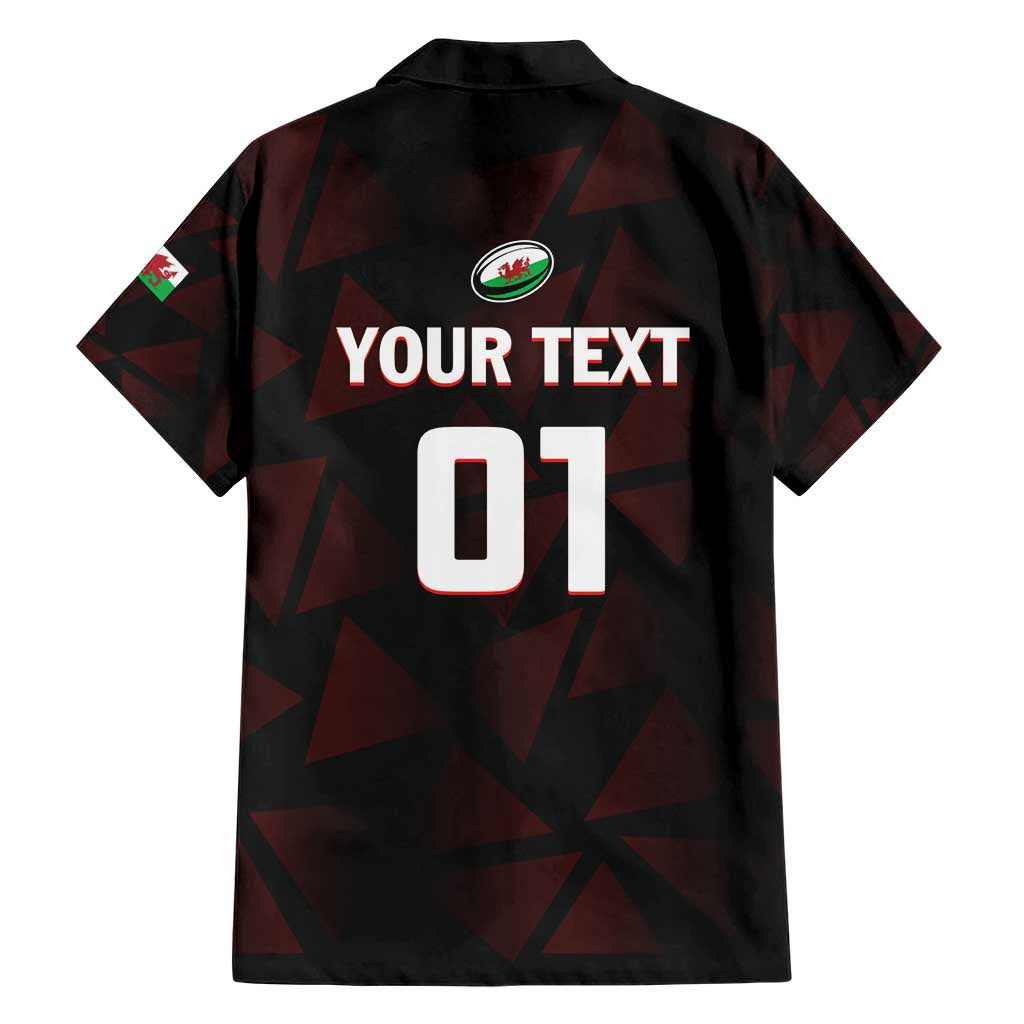 Custom Wales Rugby Family Matching Short Sleeve Bodycon Dress and Hawaiian Shirt Cymru Y Ddraig Goch