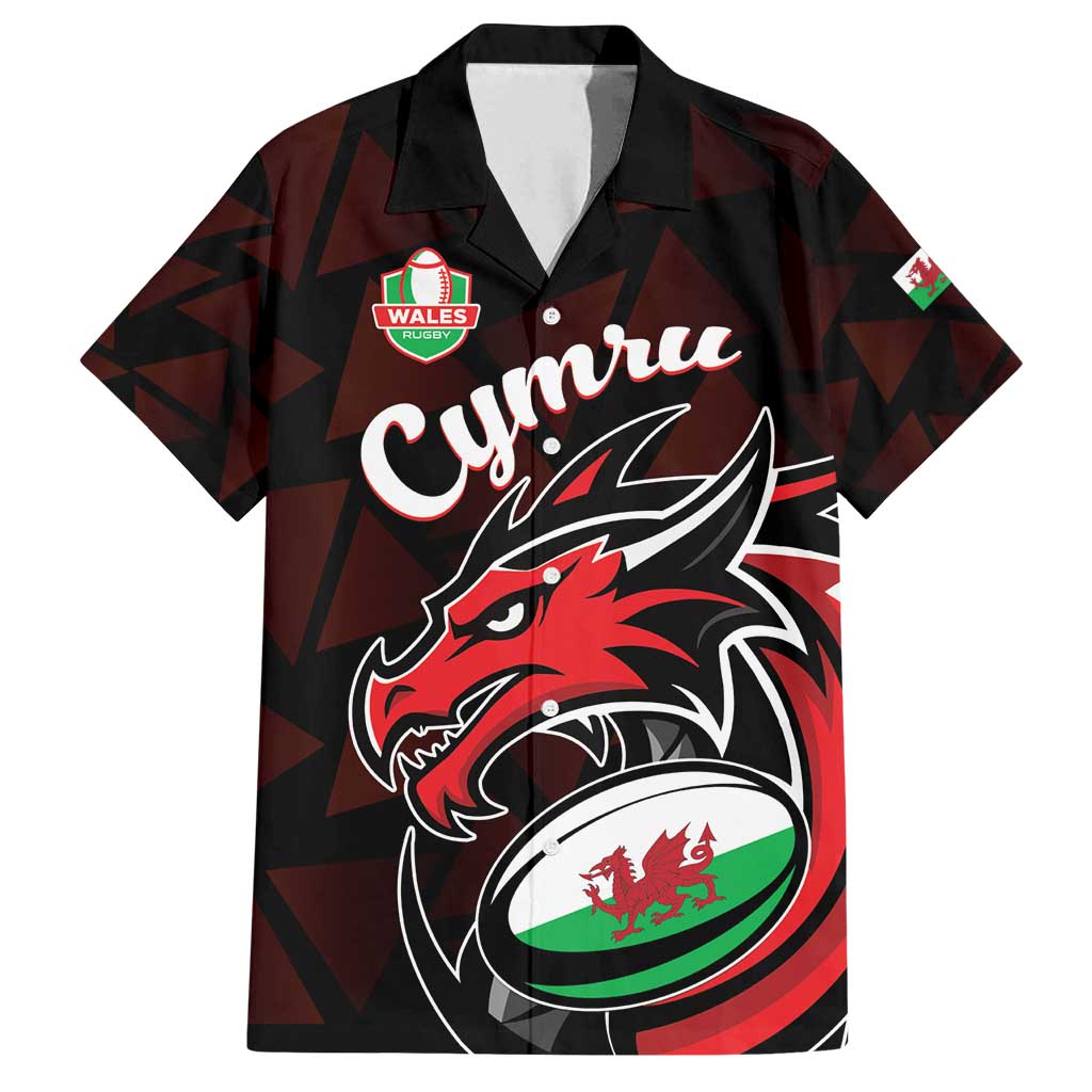 Custom Wales Rugby Family Matching Tank Maxi Dress and Hawaiian Shirt Cymru Y Ddraig Goch