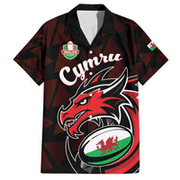 Custom Wales Rugby Family Matching Tank Maxi Dress and Hawaiian Shirt Cymru Y Ddraig Goch