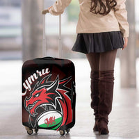 Wales Rugby Luggage Cover Cymru Y Ddraig Goch