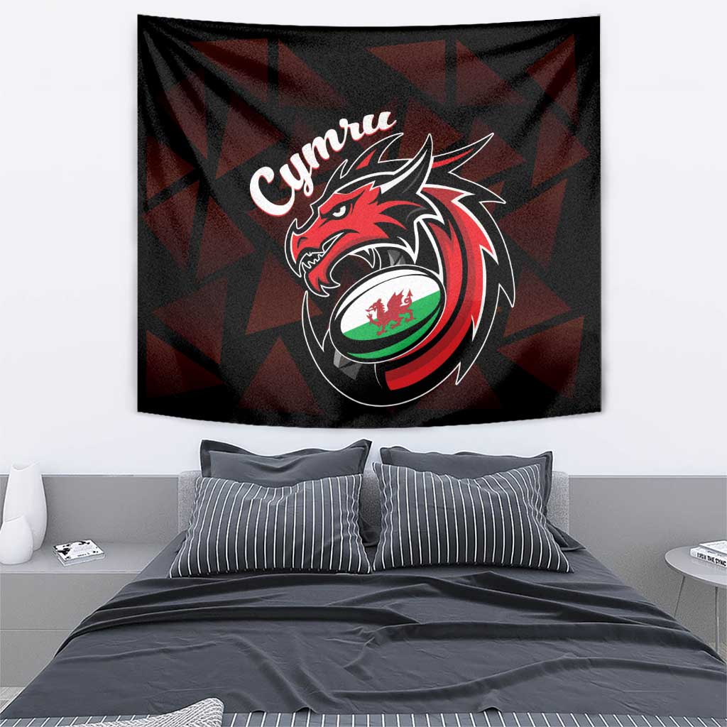 Wales Rugby Tapestry Cymru Y Ddraig Goch