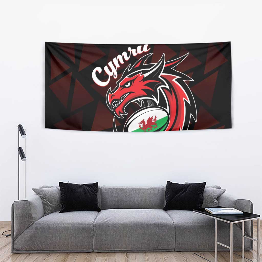 Wales Rugby Tapestry Cymru Y Ddraig Goch