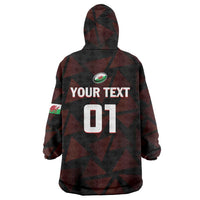 Custom Wales Rugby Wearable Blanket Hoodie Cymru Y Ddraig Goch - Wonder Print Shop