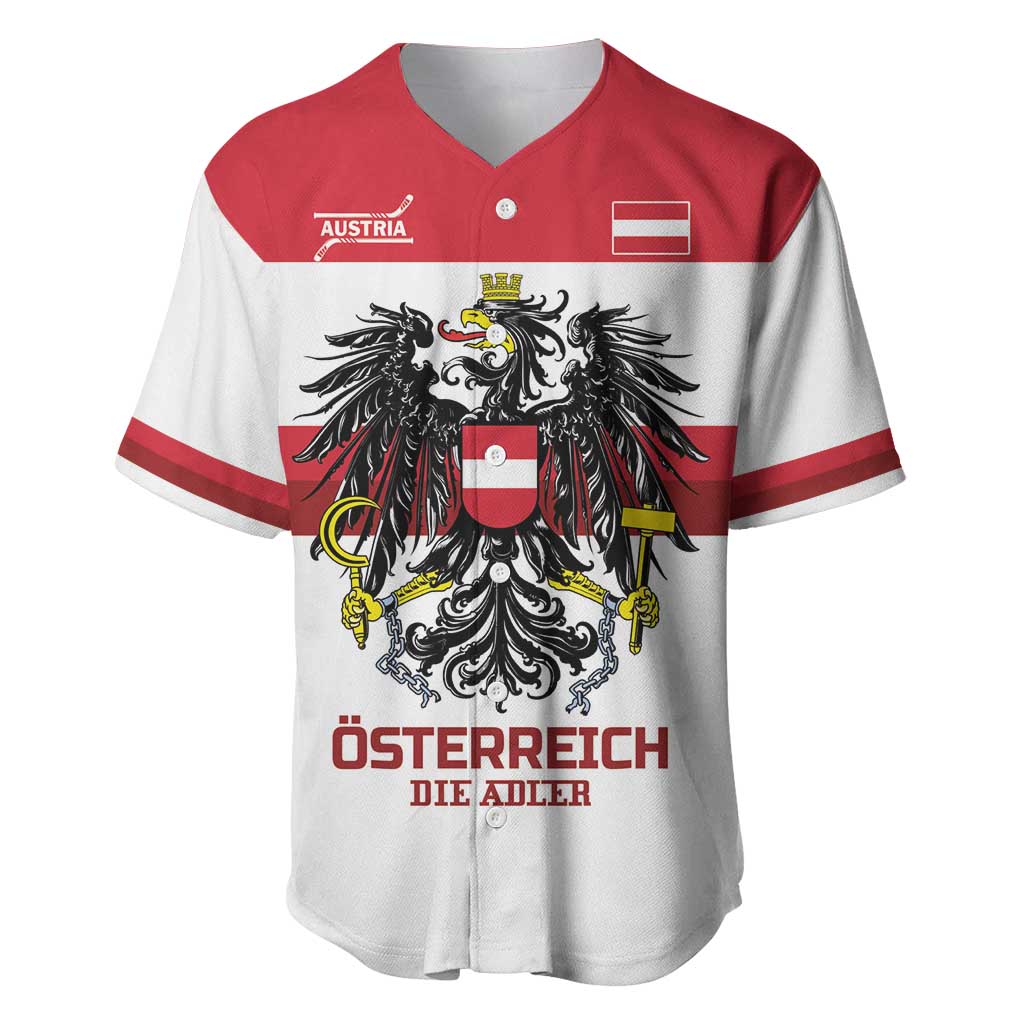 Custom Hockey 2026 Austria Baseball Jersey Osterreich Die Adler
