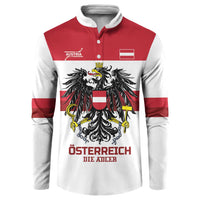 Custom Hockey 2026 Austria Button Sweatshirt Osterreich Die Adler