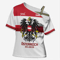Custom Hockey 2026 Austria Cross Shoulder Shirt Osterreich Die Adler