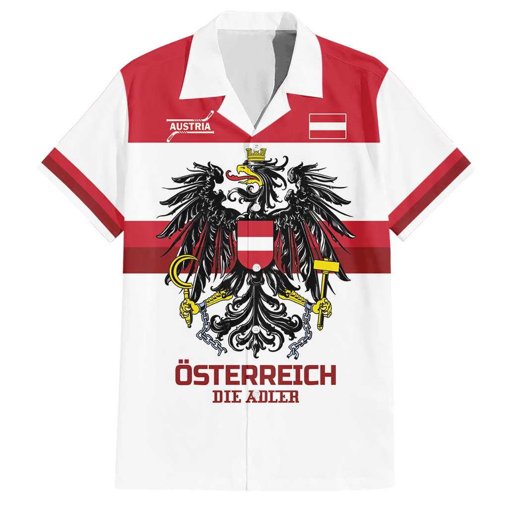 Custom Hockey 2026 Austria Hawaiian Shirt Osterreich Die Adler