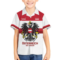 Custom Hockey 2026 Austria Kid Hawaiian Shirt Osterreich Die Adler