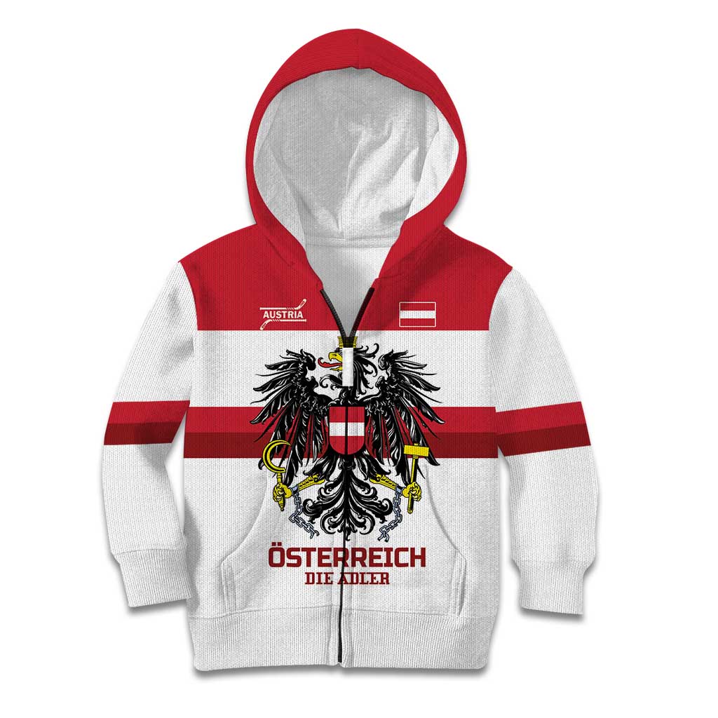 Custom Hockey 2026 Austria Kid Hoodie Osterreich Die Adler