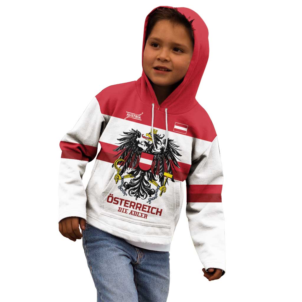 Custom Hockey 2026 Austria Kid Hoodie Osterreich Die Adler