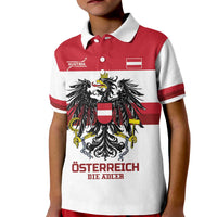 Custom Hockey 2026 Austria Kid Polo Shirt Osterreich Die Adler