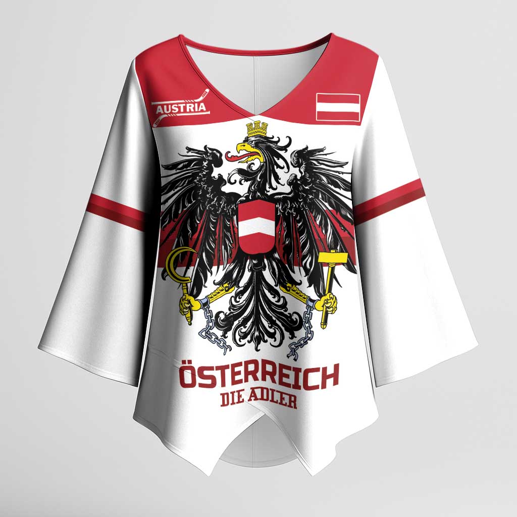 Custom Hockey 2026 Austria Kimono Sleeve Blouse Osterreich Die Adler
