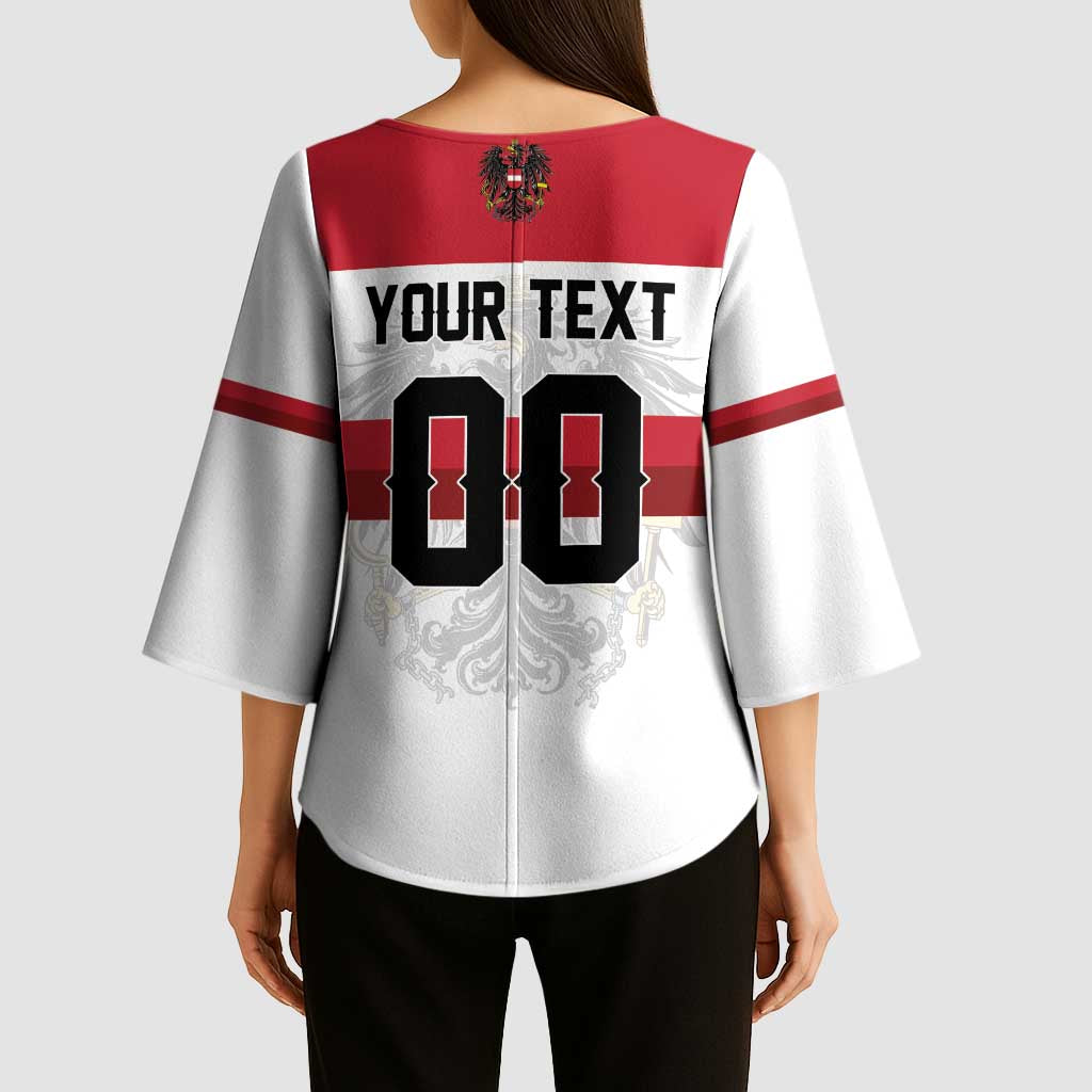 Custom Hockey 2026 Austria Kimono Sleeve Blouse Osterreich Die Adler
