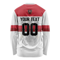 Custom Hockey 2026 Austria Long Sleeve Shirt Osterreich Die Adler